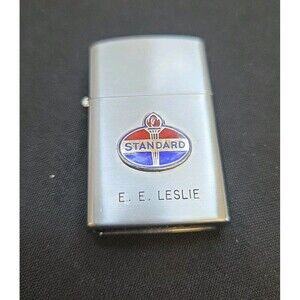 Dundee antique stainless steel lighter Standard Oil Logo Never Fired Mint